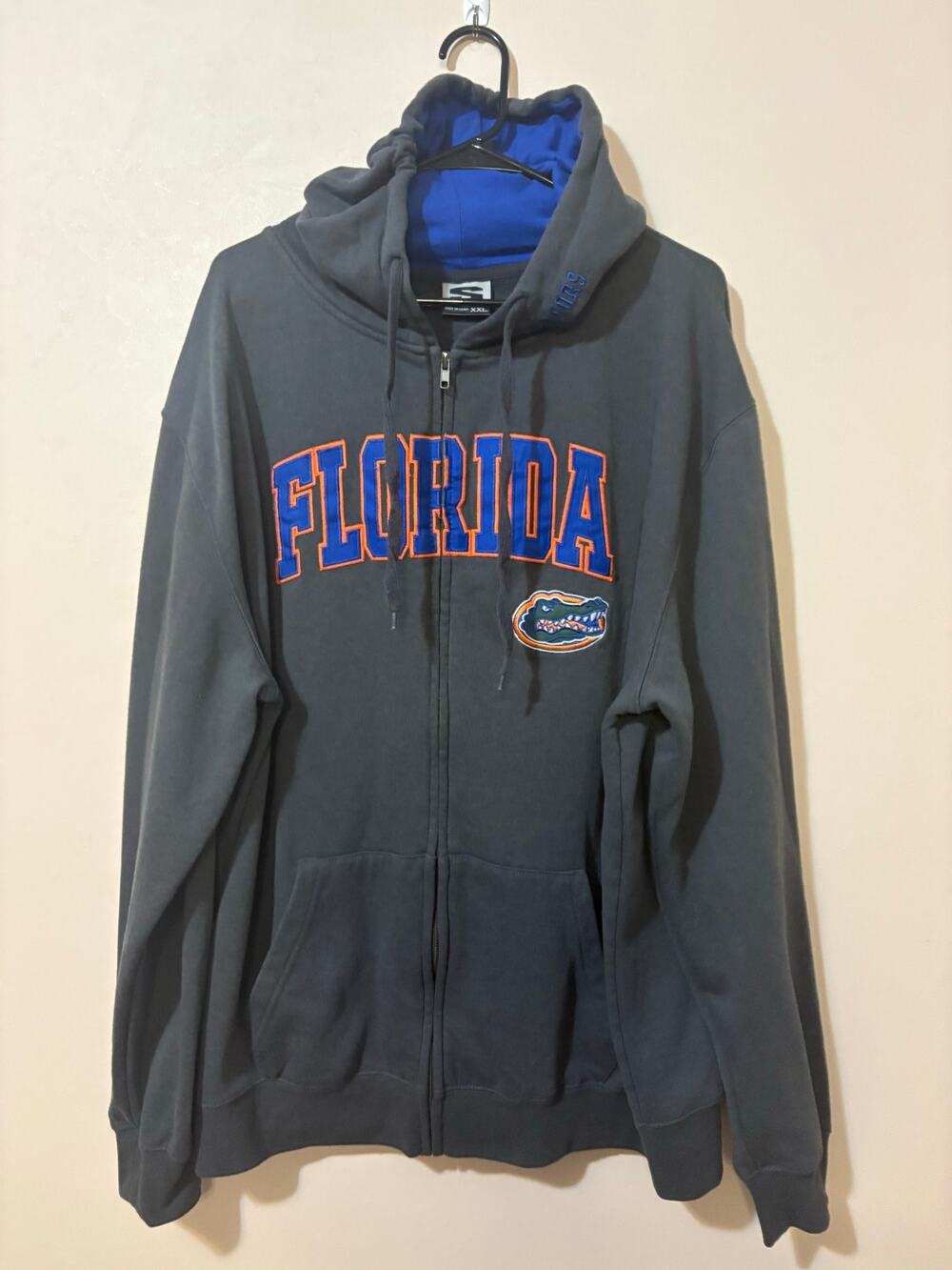 Florida Gators men’s size XXL zip up jacket hoodie gray